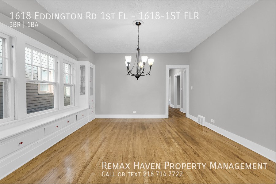 1618 Eddington Rd | DN (1st FLR), Cleveland Heights - Spacious 3-bed 1 property image