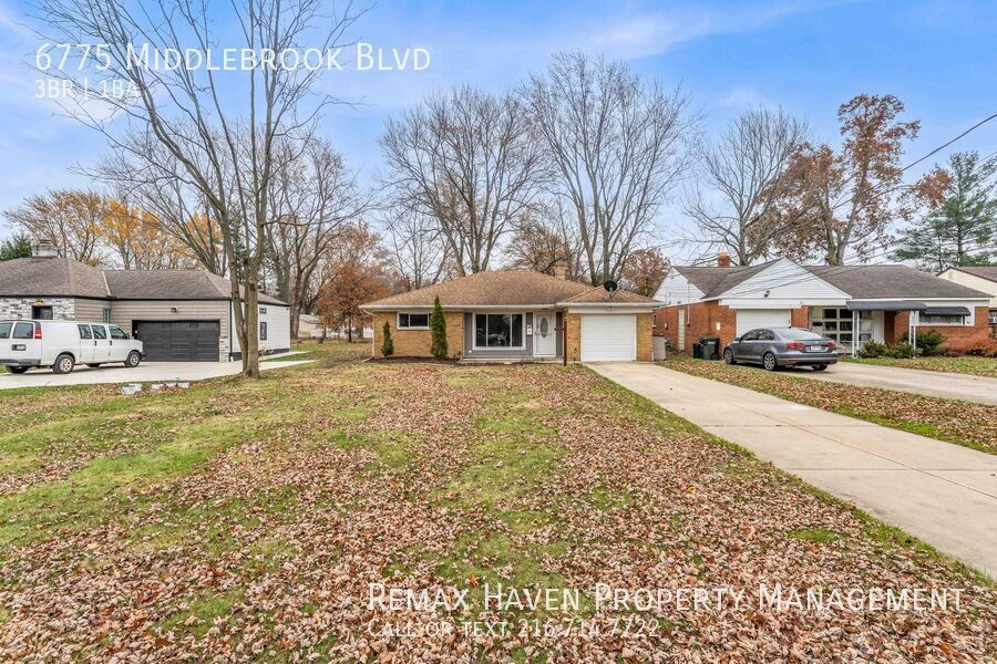 6775 Middlebrook Blvd, Middleburg Heights - Spacious 3-bed 1-bath single-family home! property image