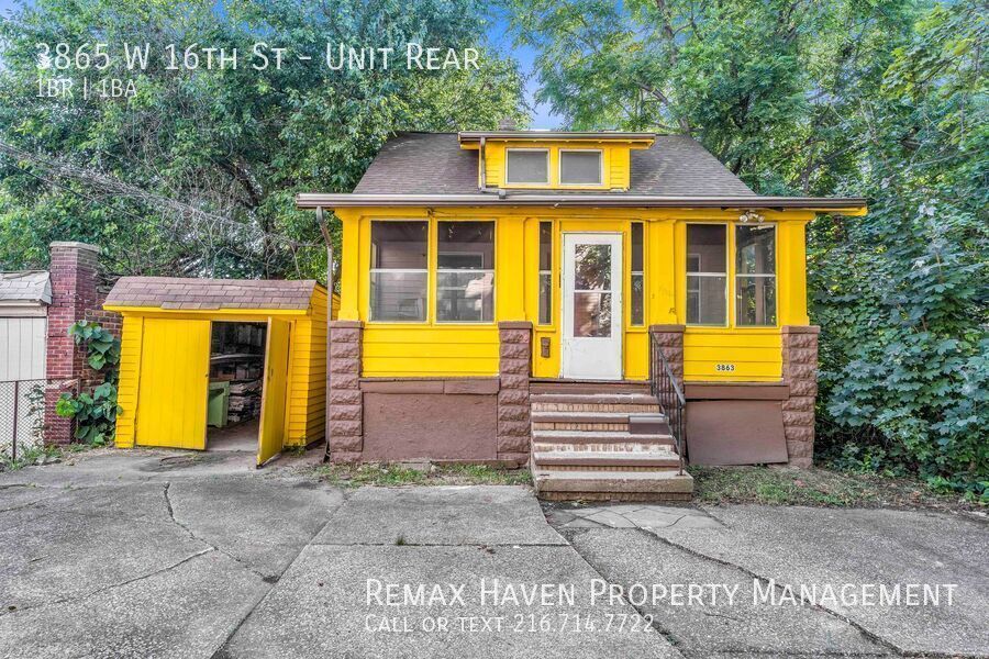 3865 W 16th St | Rear, Cleveland - Spacious 1-bed 1-bath multi-family home! property image