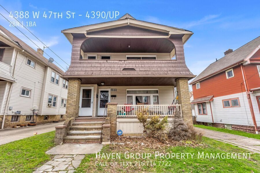 4388 W 47th St | UP, Cleveland - Bright Upstairs Unit with Charming Front Porch! property image