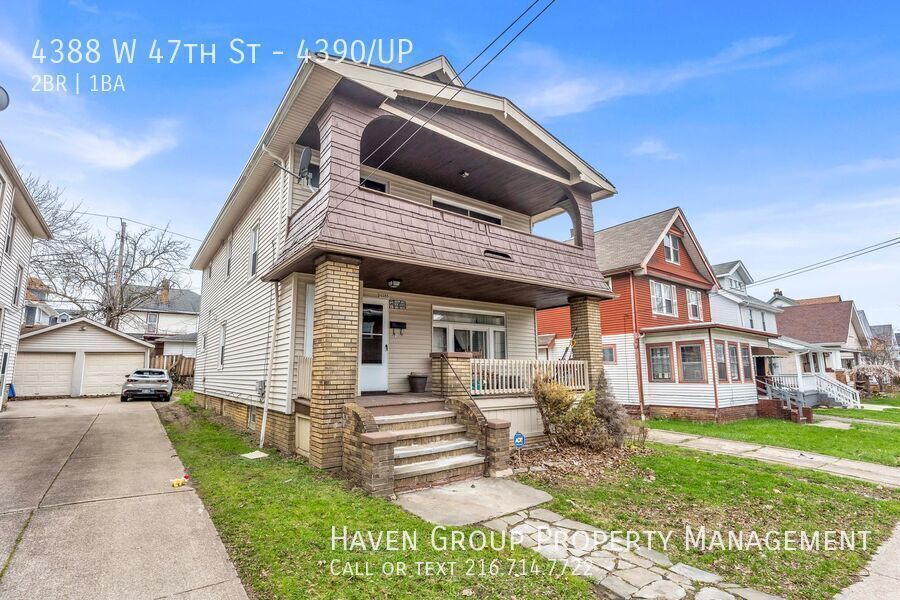 4388 W 47th St | UP, Cleveland - Bright Upstairs Unit with Charming Front Porch! property image