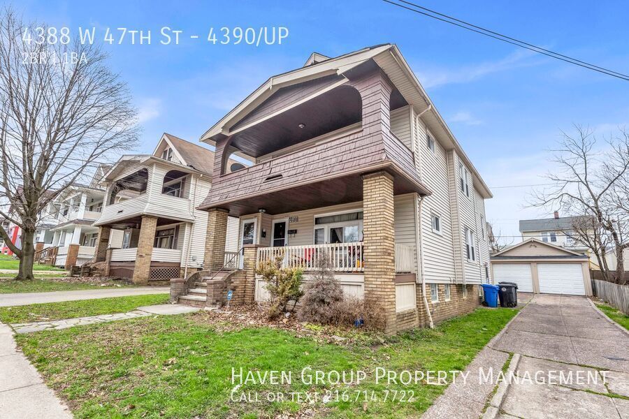 4388 W 47th St | UP, Cleveland - Bright Upstairs Unit with Charming Front Porch! property image