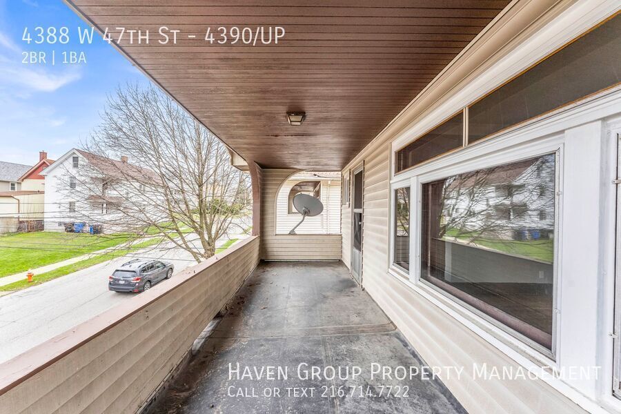 4388 W 47th St | UP, Cleveland - Bright Upstairs Unit with Charming Front Porch! property image