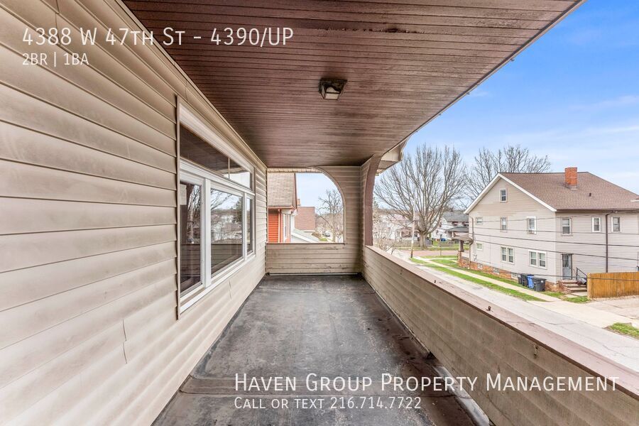 4388 W 47th St | UP, Cleveland - Bright Upstairs Unit with Charming Front Porch! property image