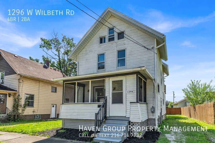 1296 W Wilbeth Rd, Akron, OH 44314- Spacious 4-bed 2-bath single-family home!  property image