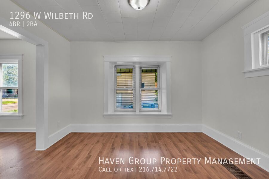 1296 W Wilbeth Rd, Akron, OH 44314- Spacious 4-bed 2-bath single-family home!  property image