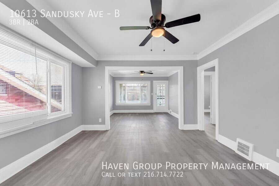 Now Leasing: 10613 Sandusky Ave, Unit B, Cleveland, OH 44105 | 3BR/2BA with Private Loft Suite & 2-Car Garage. property image
