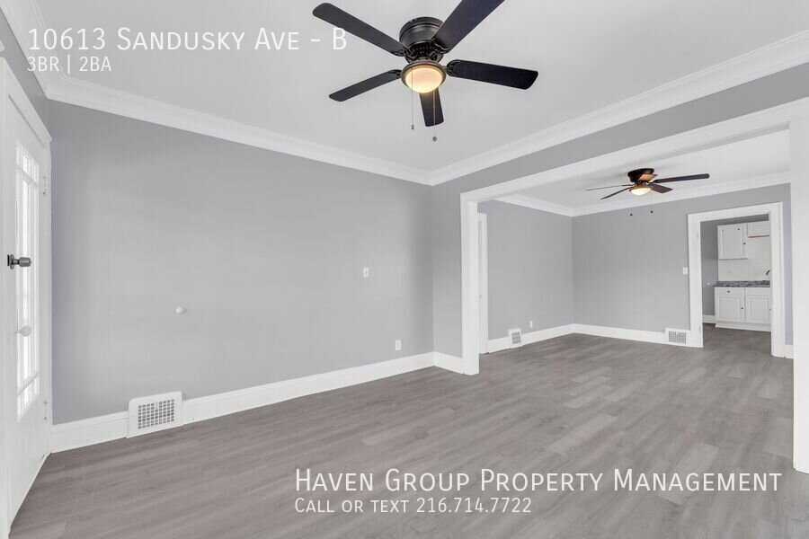 Now Leasing: 10613 Sandusky Ave, Unit B, Cleveland, OH 44105 | 3BR/2BA with Private Loft Suite & 2-Car Garage. property image