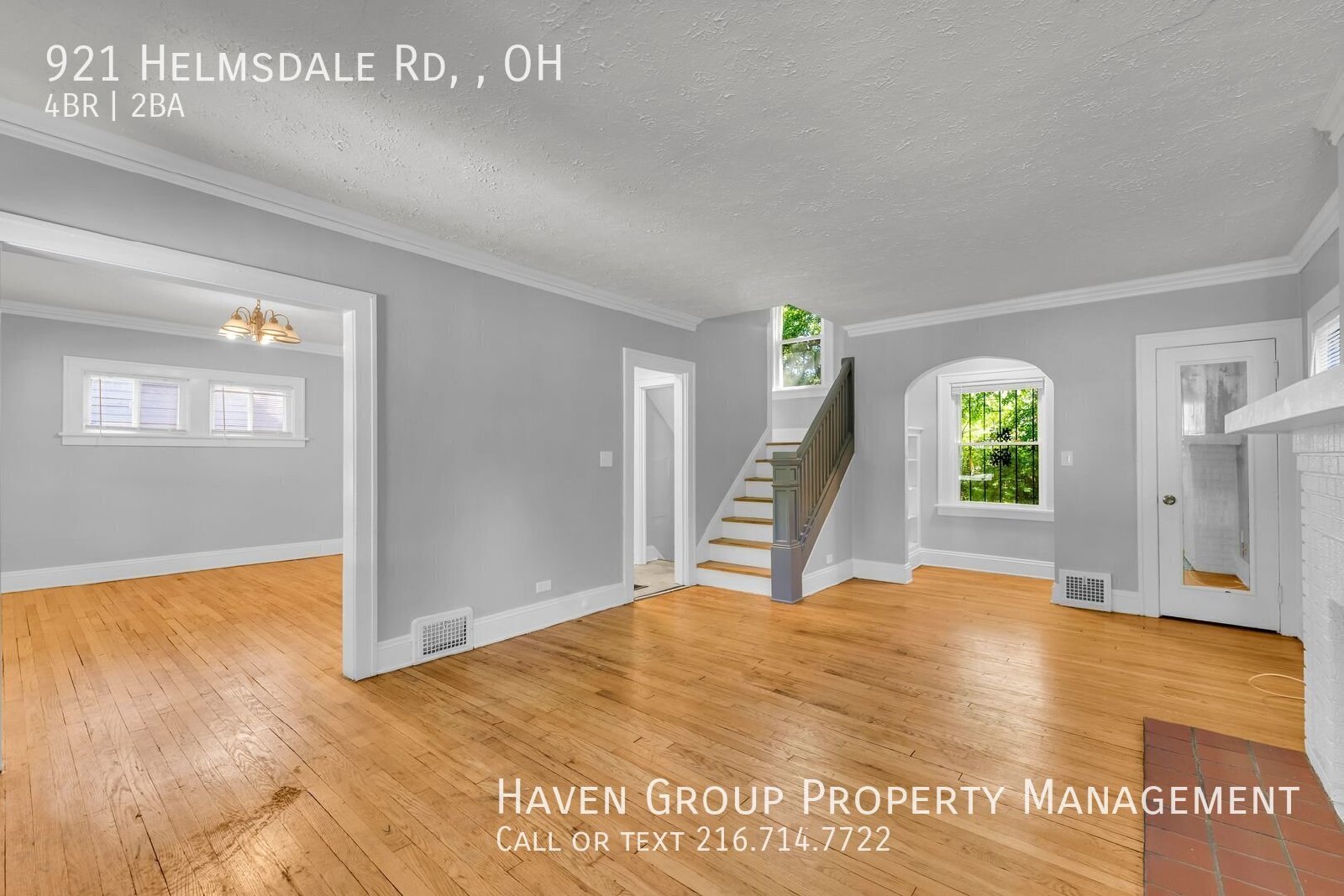 921 Helmsdale Rd, Cleveland Heights, OH 44112- Spacious 4-bed 2-bath single-family home!  property image