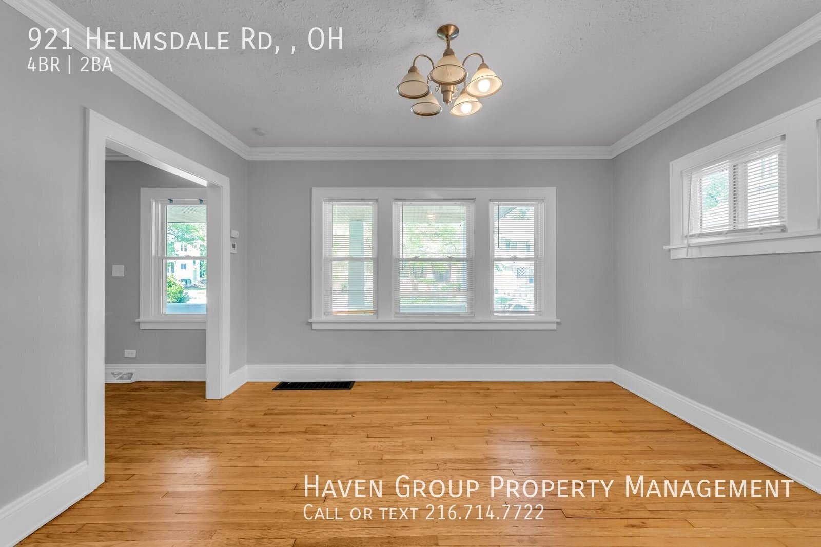 921 Helmsdale Rd, Cleveland Heights, OH 44112- Spacious 4-bed 2-bath single-family home!  property image