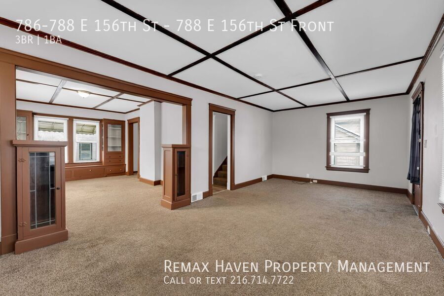 788 E 156th St | Front, Cleveland - Spacious 3-bed 1-bath multi-family home! property image