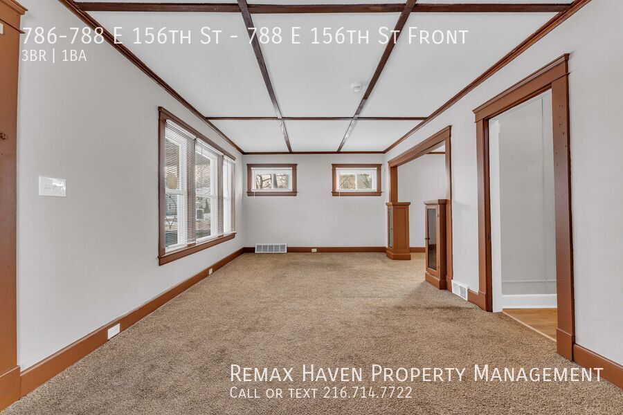 788 E 156th St | Front, Cleveland - Spacious 3-bed 1-bath multi-family home! property image