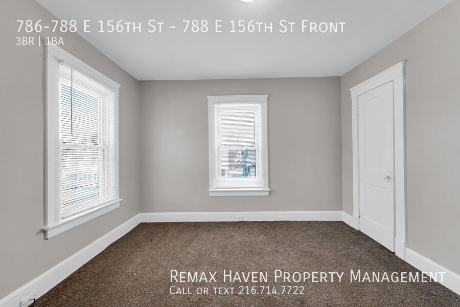 788 E 156th St | Front, Cleveland - Spacious 3-bed 1-bath multi-family home! property image
