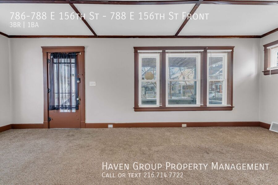 788 E 156th St | Front, Cleveland - Spacious 3-bed 1-bath multi-family home! property image