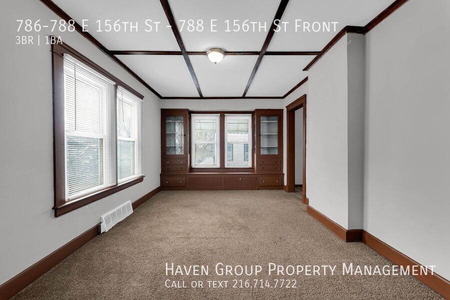 788 E 156th St | Front, Cleveland - Spacious 3-bed 1-bath multi-family home! property image