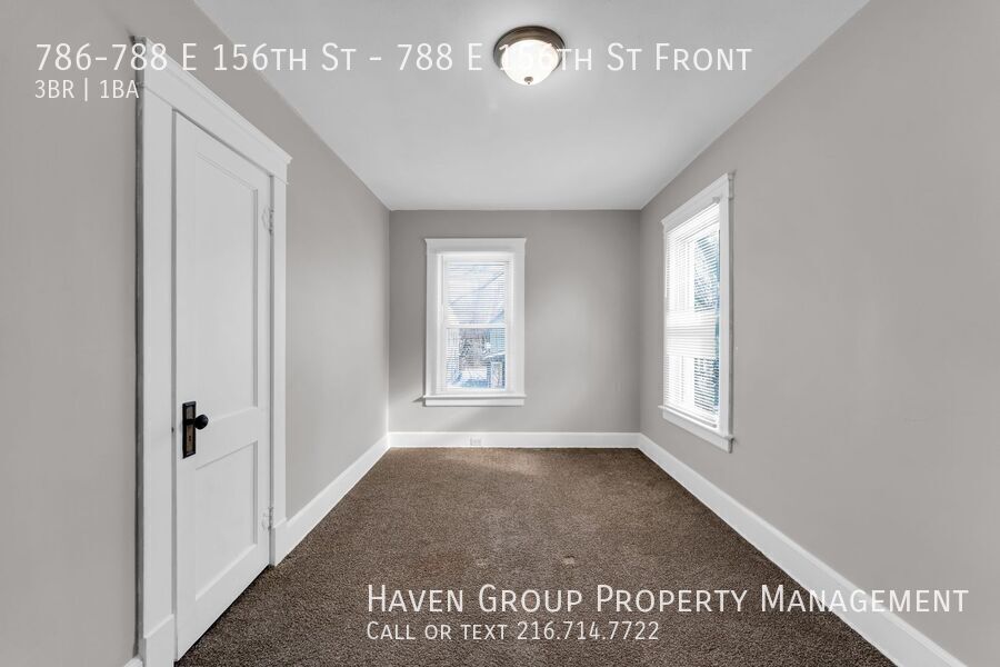 788 E 156th St | Front, Cleveland - Spacious 3-bed 1-bath multi-family home! property image