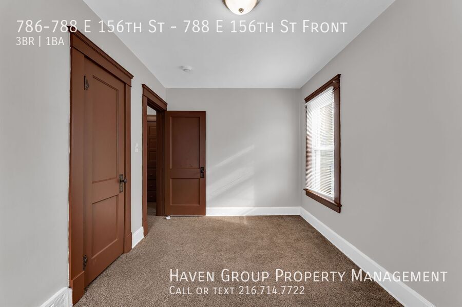 788 E 156th St | Front, Cleveland - Spacious 3-bed 1-bath multi-family home! property image