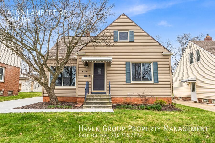 4186 Lambert Rd, South Euclid - Welcome to this delightful 3-bedroom, 1-bathroom home located in the heart of South Euclid, Ohio! property image