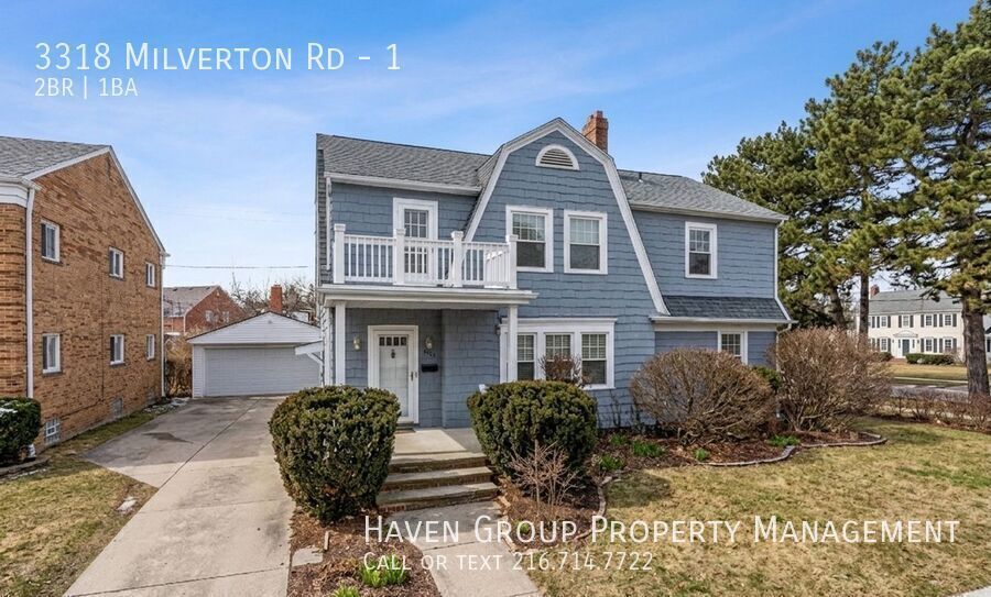 3318 Milverton Rd | Unit 1 DN, Shaker Heights - Spacious 2-bed 1-bath multi-family home! property image