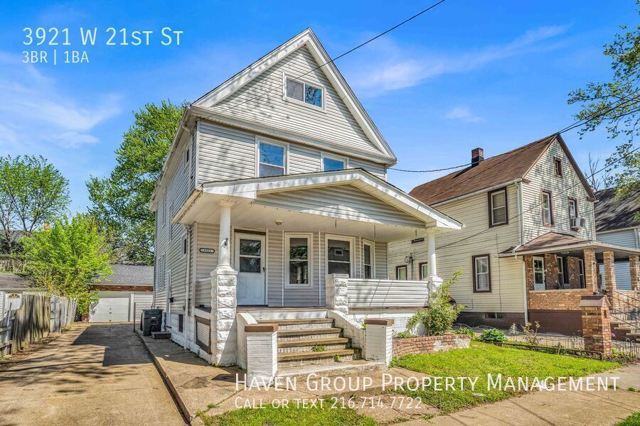 3921 W 21st St, Cleveland, Ohio, 44109- Spacious 3-bed 1-bath single-family home! property image