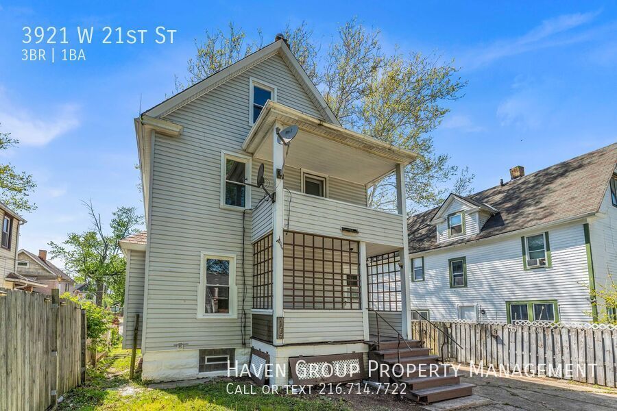 3921 W 21st St, Cleveland, Ohio, 44109- Spacious 3-bed 1-bath single-family home! property image