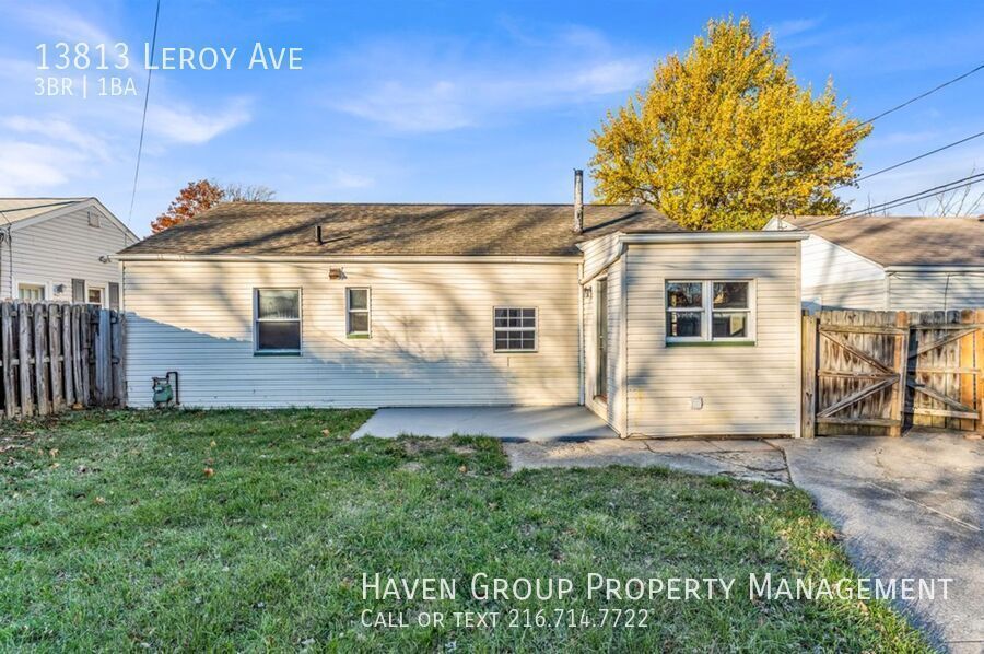 13813 Leroy Ave, Cleveland, Ohio, 44135- Spacious 3-bed 1 -bath single-family home! property image