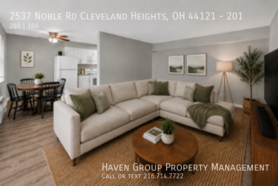 2537 Noble Rd | Apt 201, Cleveland Heights, Ohio, 44121 - Spacious 2-bed 1-bath apartment! property image