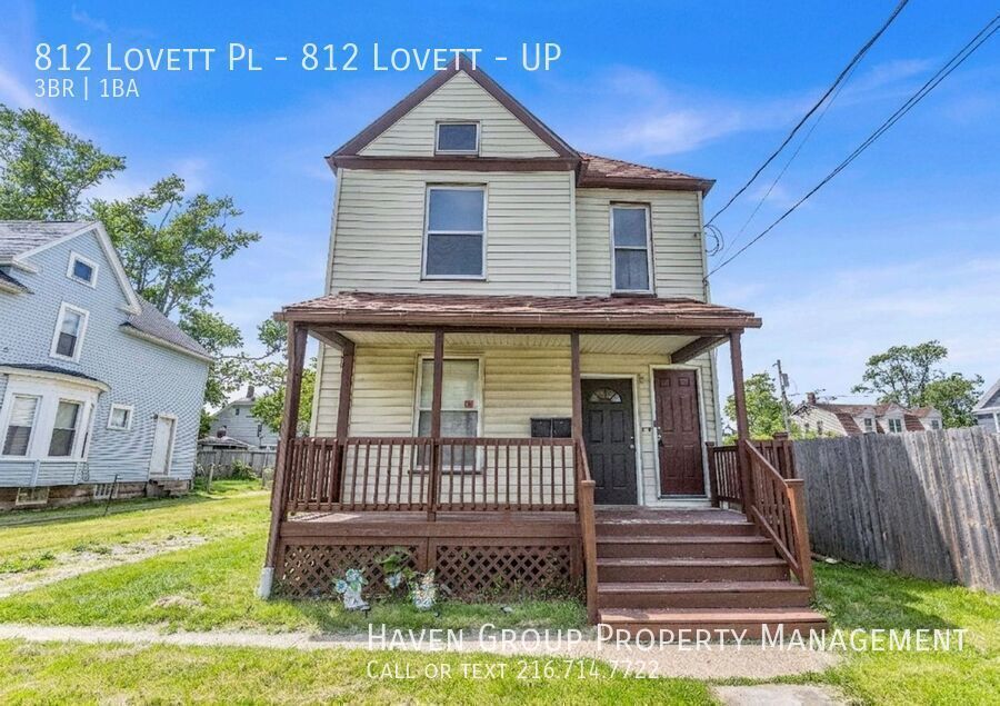 812 Lovett PIace | UP, Lorain, Ohio, 44052 - Spacious 3-bed 1-bath multi-family home! property image
