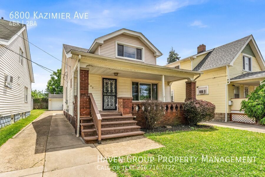 6800 Kazimier Ave, Cleveland, Ohio, 44105- Spacious 4-bed 2-bath single-family home! property image