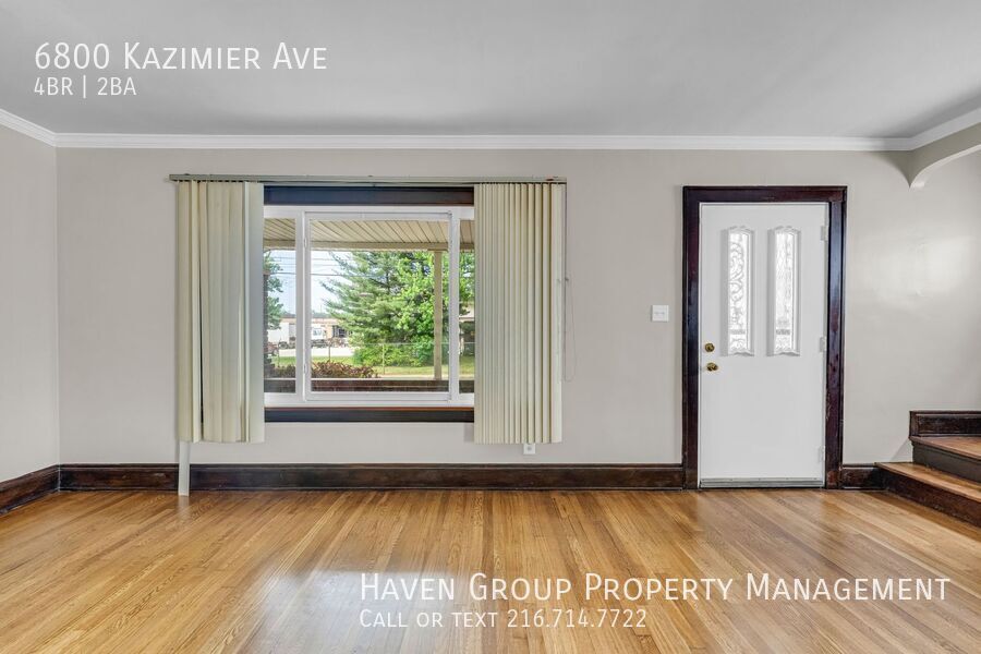 6800 Kazimier Ave, Cleveland, Ohio, 44105- Spacious 4-bed 2-bath single-family home! property image