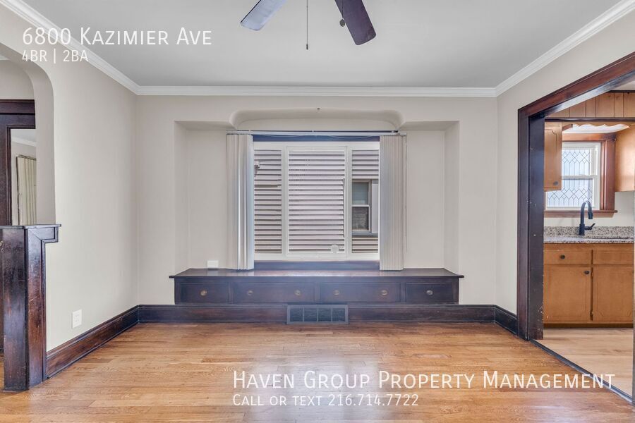 6800 Kazimier Ave, Cleveland, Ohio, 44105- Spacious 4-bed 2-bath single-family home! property image