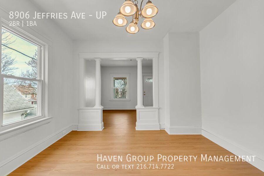8906 Jeffries Ave | UP, Cleveland, Ohio, 44105 - Spacious 2-bed 1-bath multi-family home! property image