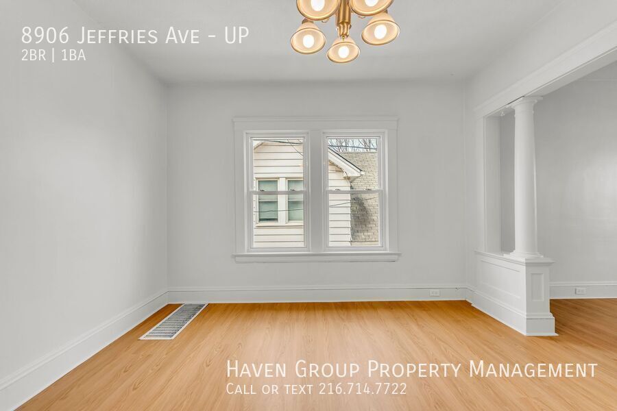 8906 Jeffries Ave | UP, Cleveland, Ohio, 44105 - Spacious 2-bed 1-bath multi-family home! property image