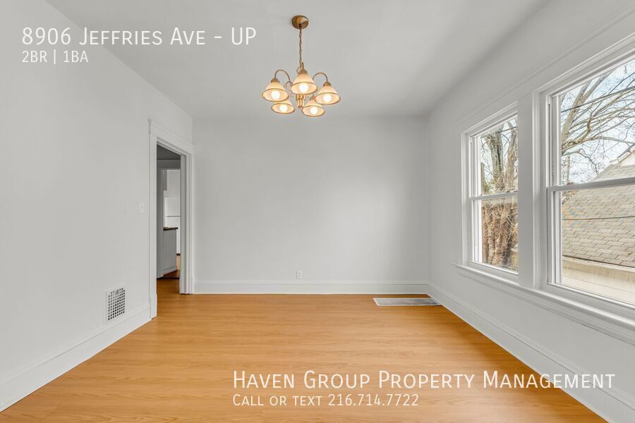 8906 Jeffries Ave | UP, Cleveland, Ohio, 44105 - Spacious 2-bed 1-bath multi-family home! property image