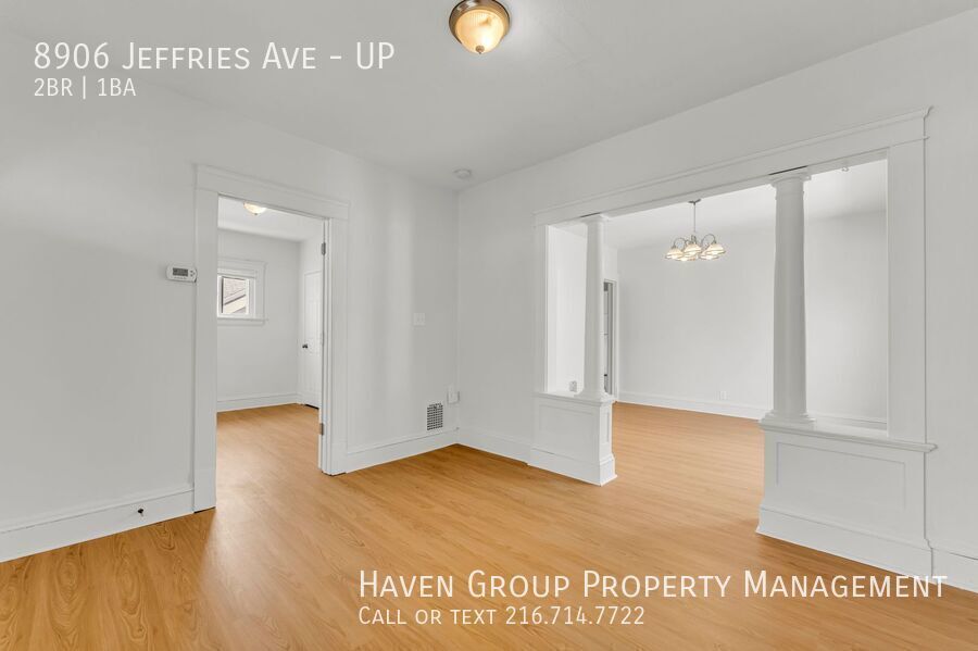 8906 Jeffries Ave | UP, Cleveland, Ohio, 44105 - Spacious 2-bed 1-bath multi-family home! property image