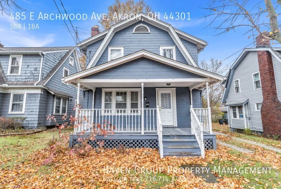 485 E Archwood Ave, Akron, OH 44301- Spacious 3-bed 1-bath single-family home! property image