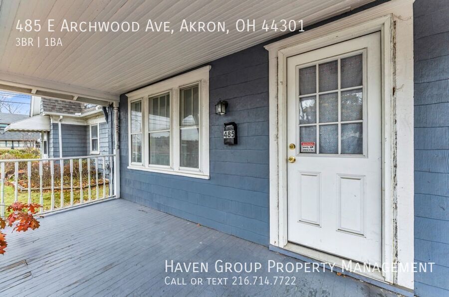 485 E Archwood Ave, Akron, OH 44301- Spacious 3-bed 1-bath single-family home! property image