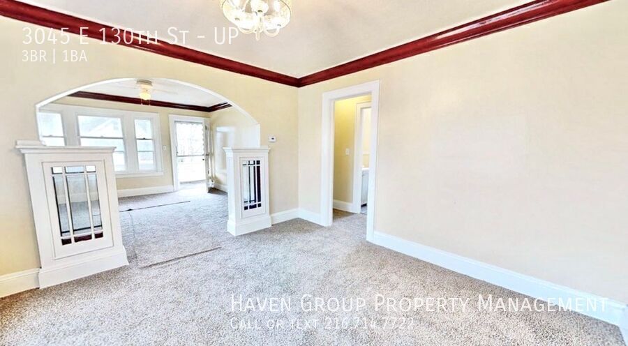 3045 E 130th St | UP, Cleveland, OH 44120 - Spacious 3-bed 1-bath multi-family home! property image