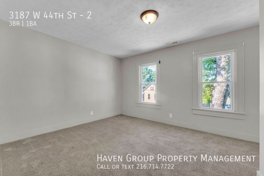 3187 W 44th St | Unit 2/UP, Cleveland, OH 44109- Spacious 3-bed 1-bath multi-family home! property image