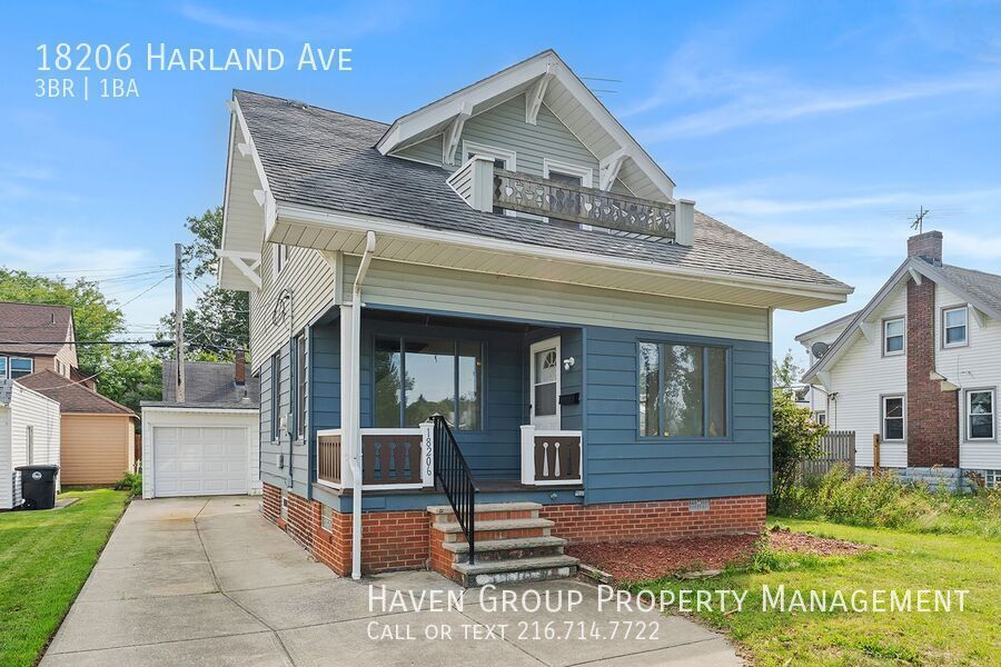 18206 Harland Ave, Cleveland - Spacious 3 bed 1 bath single family home! Please note that the full security deposit is required. property image