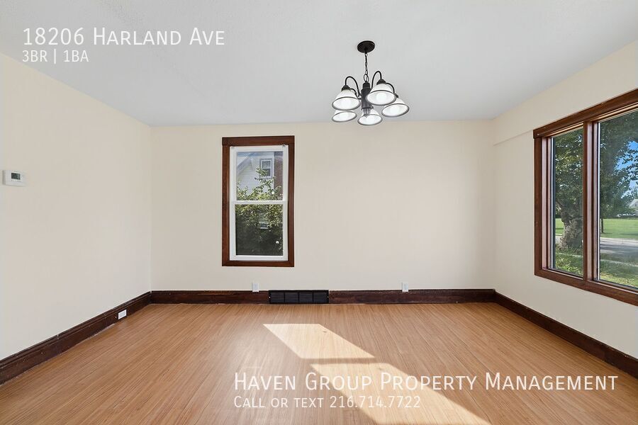 18206 Harland Ave, Cleveland - Spacious 3 bed 1 bath single family home! Please note that the full security deposit is required. property image